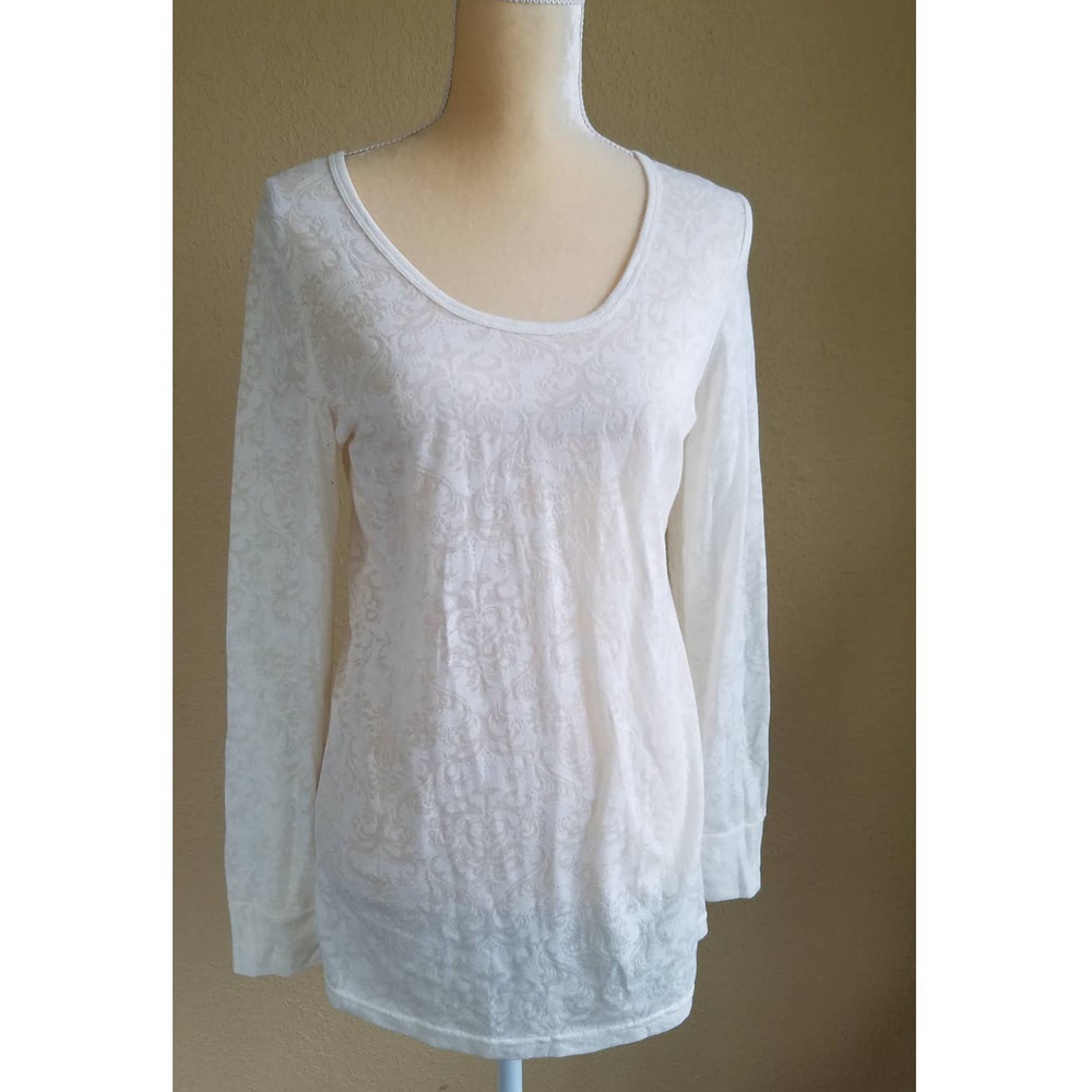 Maurices Semi Sheer Damask Layering Top